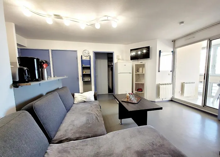 - T3 Pour 6 Pers. Avec Piscine Et Parking - Fr-1-794-153 * Canet-en-Roussillon
